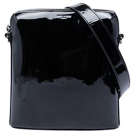 Borsa a tracolla Saint Laurent in vernice nera