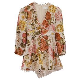 Tute Bonita con stampa floreale di Zimmermann in lino multicolore