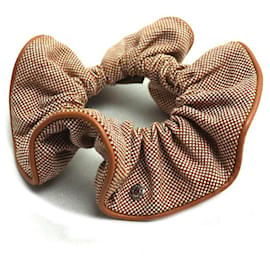 Hermes Claudia Toile H Hair Scrunchie - Hermès