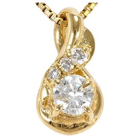 Autre Marque Collana in oro giallo 18K con diamante