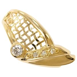 Autre Marque 18K Gelbgold-Ring mit Diamant
