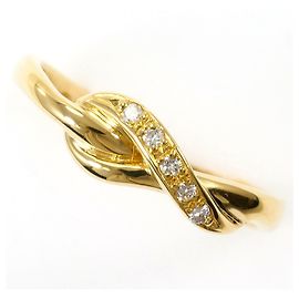Autre Marque 18K Gelbgold-Ring mit Diamant