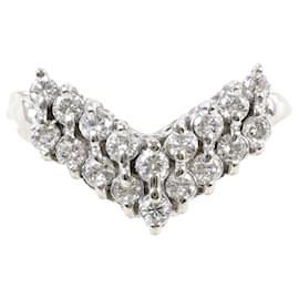 PT850 Platinring mit Diamant - Autre Marque