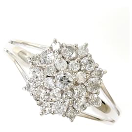 PT900 Platinring mit Diamant - Autre Marque