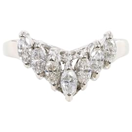 Platinring mit Diamant - Autre Marque