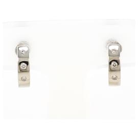 Autre Marque Orecchini a clip in oro bianco 18K e diamanti
