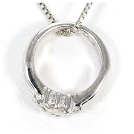Autre Marque Collana in oro bianco 18K con diamante