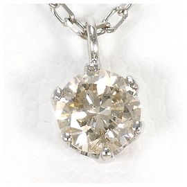 Autre Marque Collana in oro bianco 18K con diamante