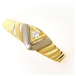 Autre Marque 18K Goldring mit Diamant