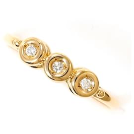 Autre Marque 18K Gelbgold-Ring mit Diamant