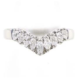 PT900 Platinring mit Diamant - Autre Marque