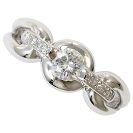 Autre Marque PT900 Platinring mit Diamant