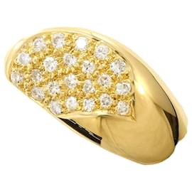 Autre Marque 18K Gelbgold-Ring mit Diamant