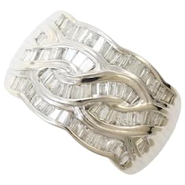 PT900 Platinring mit Diamant - Autre Marque