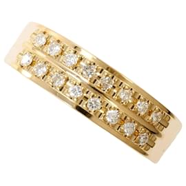Anel de banda em ouro amarelo 18K com diamante - Autre Marque