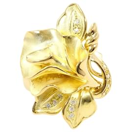 18K Gelbgold-Ring mit Diamant - Autre Marque