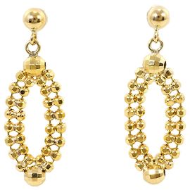 Autre Marque Pendientes de gota en oro amarillo de 18K