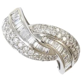 18K Weißgold-Ring mit Diamant - Autre Marque