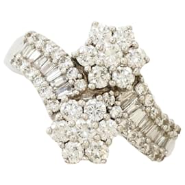 Autre Marque 18K Weißgoldring mit Diamant