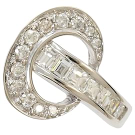 Autre Marque 18K Weißgold-Ring mit Diamant