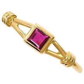 Autre Marque Anello a fascia in oro giallo 18K