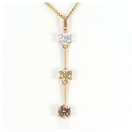 Autre Marque Collana in Oro 14K con Zirconia
