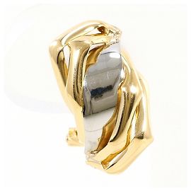 Autre Marque Orecchino a clip in oro giallo 18K e platino