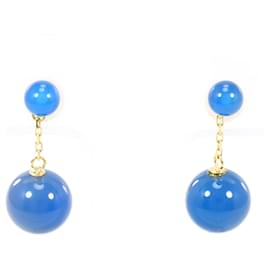 Orecchini a lobo in calcidonia e oro giallo 18K - Autre Marque