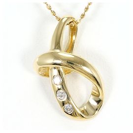 Autre Marque Collana in oro giallo 10K con diamante