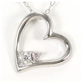 Autre Marque Collana in oro bianco 10K con diamanti