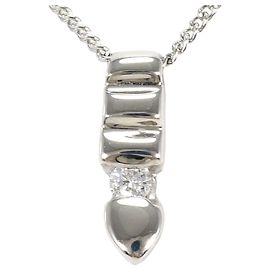 Autre Marque Colar de ouro branco 18K e diamantes