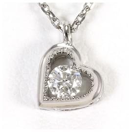 Autre Marque Collar de oro blanco de 18K con diamante