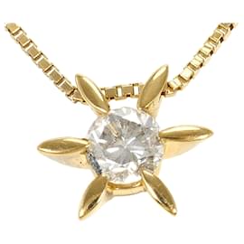Autre Marque Collana in oro giallo 18K con diamante