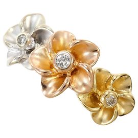 Autre Marque 14K Goldring mit Diamant