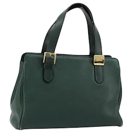 Borsa a mano Burberry in pelle verde e oro Autentica BA13284
