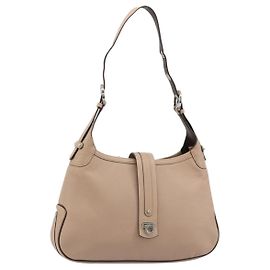Borsa a Spalla Salvatore Ferragamo Gancini in Pelle Rosa Argento Auth 185154A