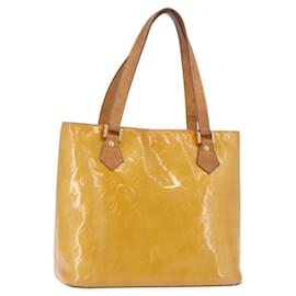 LOUIS VUITTON Borsa Monogram Vernis Houston Beige M91004 LV Auth ep14730