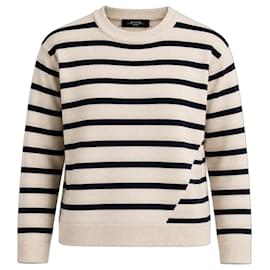 Weekend Max Mara Gestreifter Strickpullover asymmetrisch