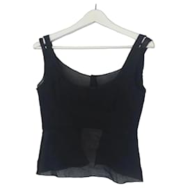 Prada Linea Rossa Top en Gaze de Coton Noir