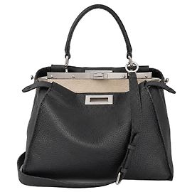Fendi Peekaboo Regular Cuoio Roma Selleria Borsa