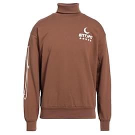 Autre Marque Enterprise Japan Rollkragen-Sweatshirt Braun - Space Print