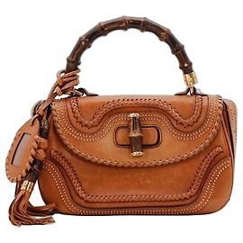 Gucci Borsa Bamboo in pelle