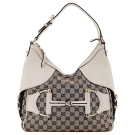 Gucci Borsa Hobo in tela GG monogrammata e pelle