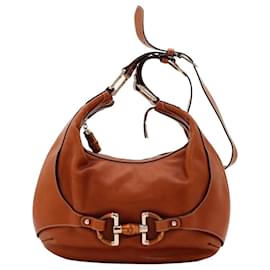Gucci Bamboo Hobo-Tasche aus Leder
