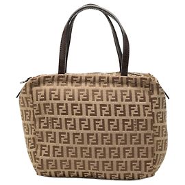 Fendi Beige Mini Zucchino Canvas Handtasche