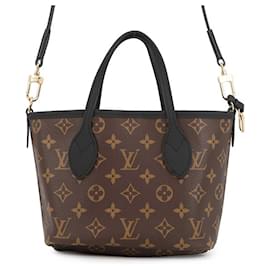 Louis Vuitton Marrone Monogram Neverfull Bandouliere Inside Out BB