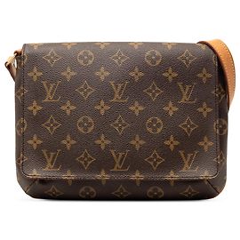 Louis Vuitton Musette Tango con tracolla corta monogramma marrone