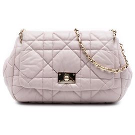 Borsa a tracolla Dior Pink Lambskin Cannage Milly La Foret