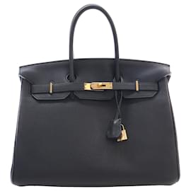 Hermès Black Togo Birkin Retourne 35