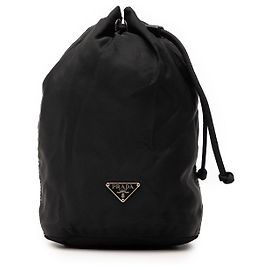 Prada Black Tessuto Drawstring Pouch